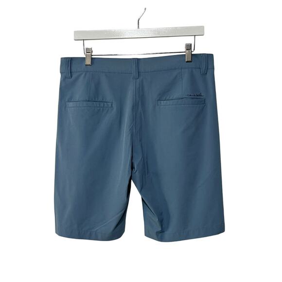 Travis Mathew Men's 32 Proceed with Caution Shorts Blue 11" Inseam Golf Stretch - Picture 2 of 11